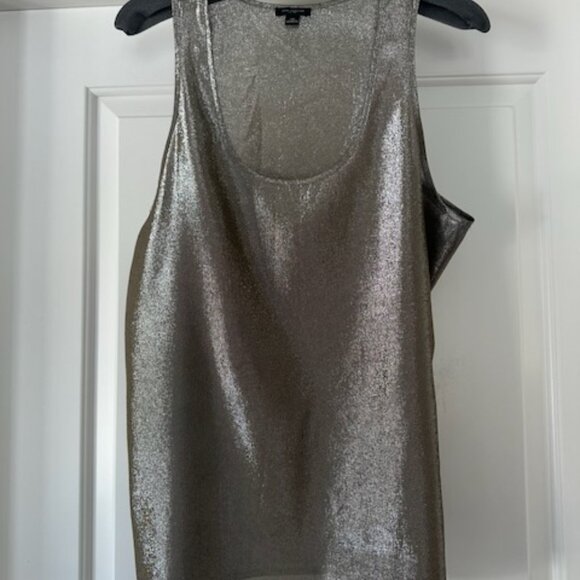 Ann Taylor Khaki Metallic Shell - Picture 1 of 3